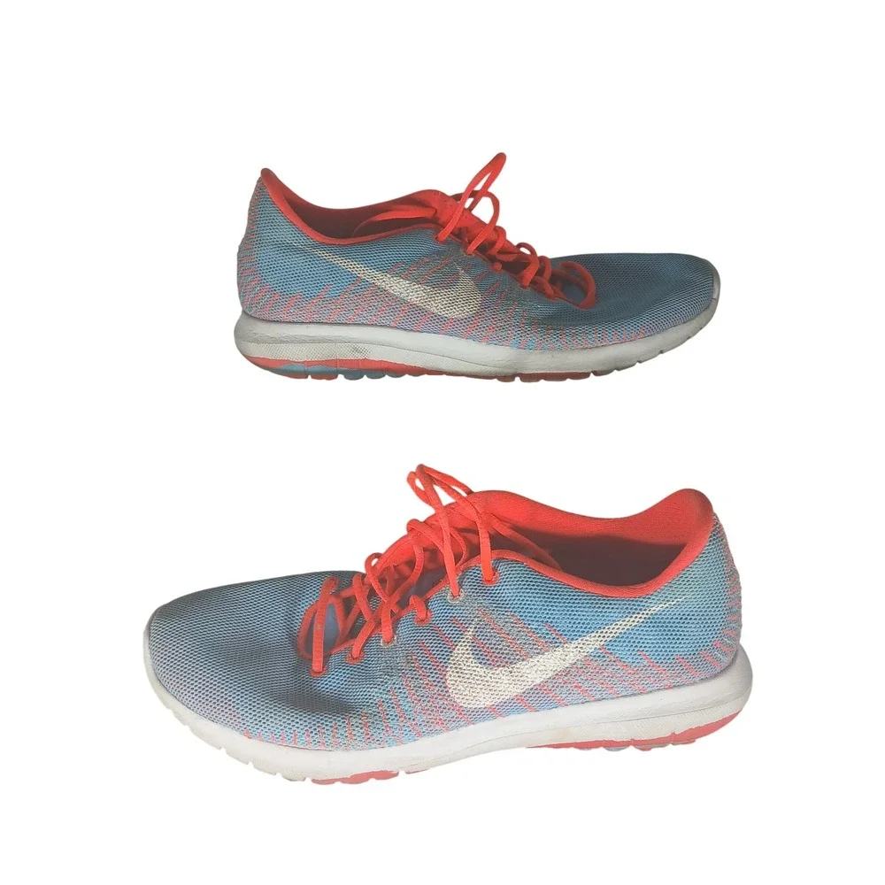 Nike‎ Flex Experience Run 4 GS Blue Crimson Youth Running Shoes Size 6Y